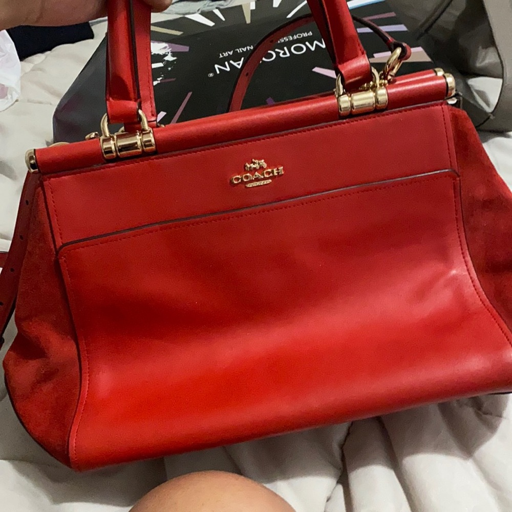 Coach Selena Gomez red purse